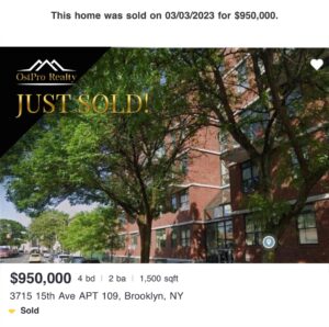Just sold! 37 & 15, 950k
