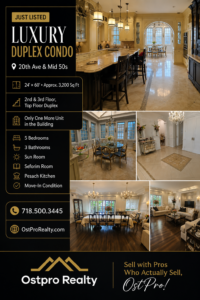 Condo For sale! [ Beautiful, Custom House style! ] 20th Ave / Mid 50s, 2nd and 3rd floor Duplex 24 by 60 + = 3200 sqft Stunning, Move in condition more info in description