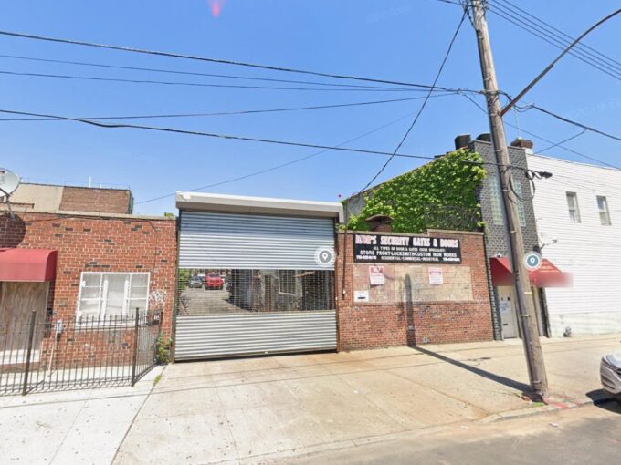 Exterior vehicle gate of industrial property in the 63rd St & 14th Ave area